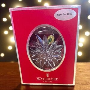Waterford Crystal Snowstar Ornament the "New for 2012" in Original Box